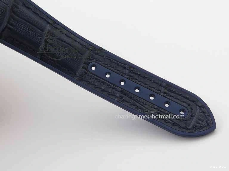 0320 Planet Ocean 2016 43.5mm SS OM 1:1 Best Edition Blue Dial On Blue Leather Strap A Sophisticated 8165